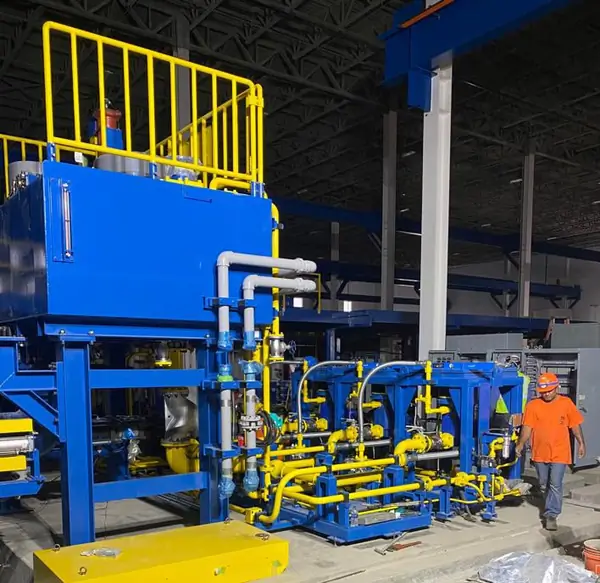 Industrial equipment installation